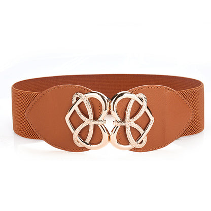 Women's elastic wide belt