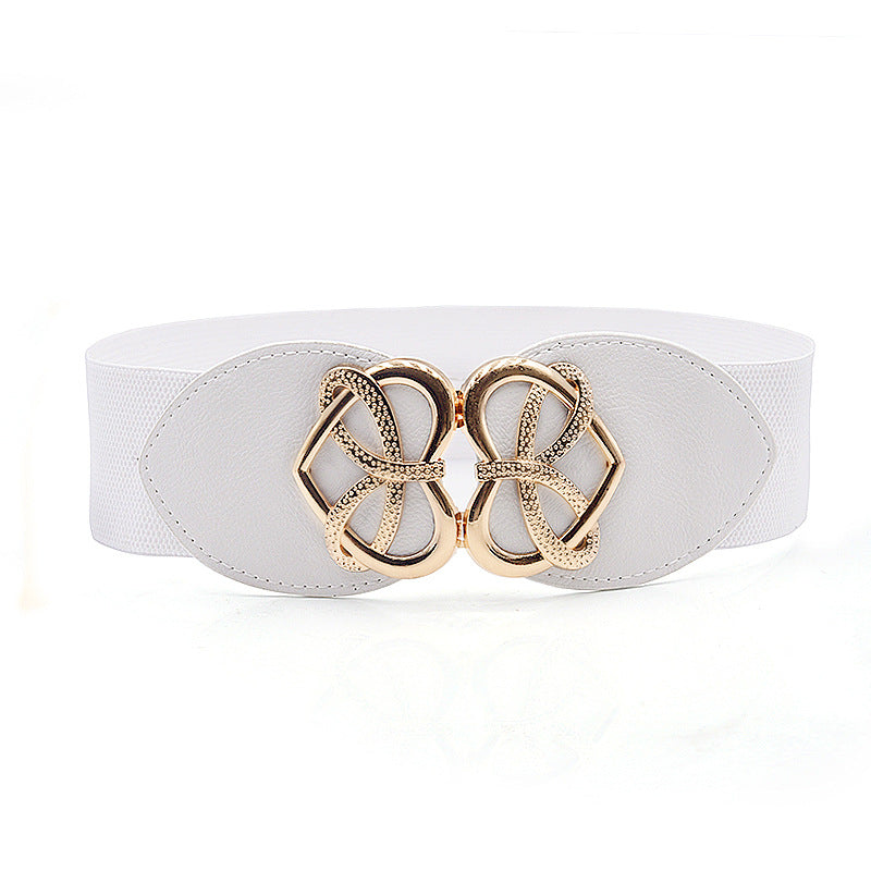 Women's elastic wide belt