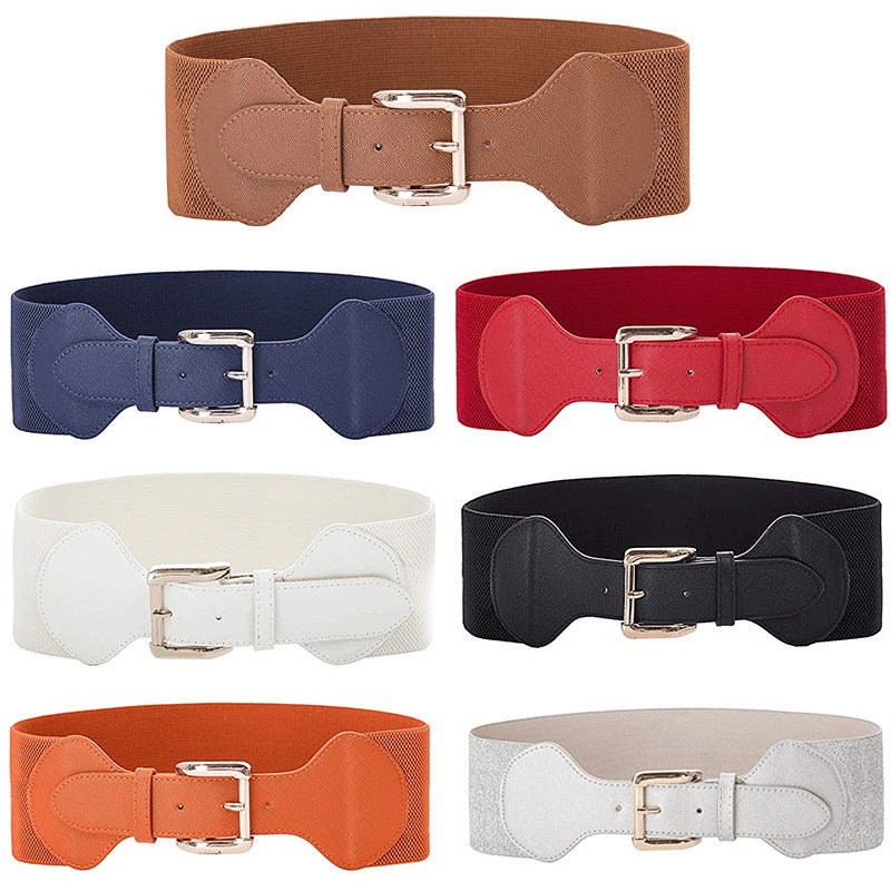 Super Wide Pin Buckle Decorative Belt Women