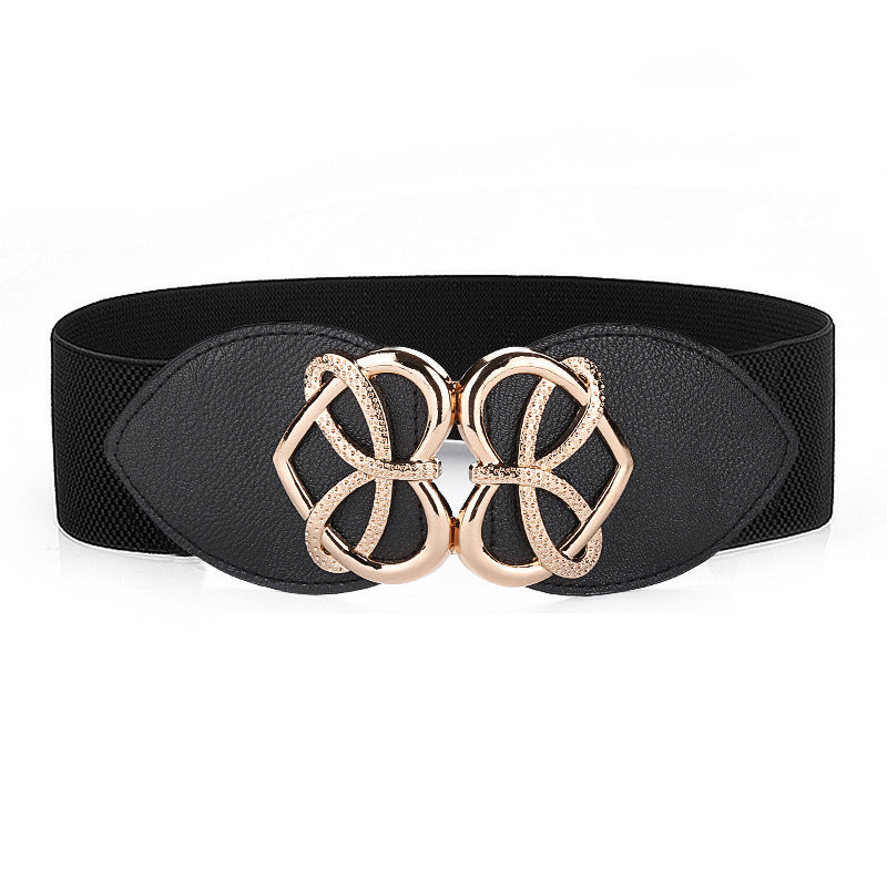 Women's elastic wide belt