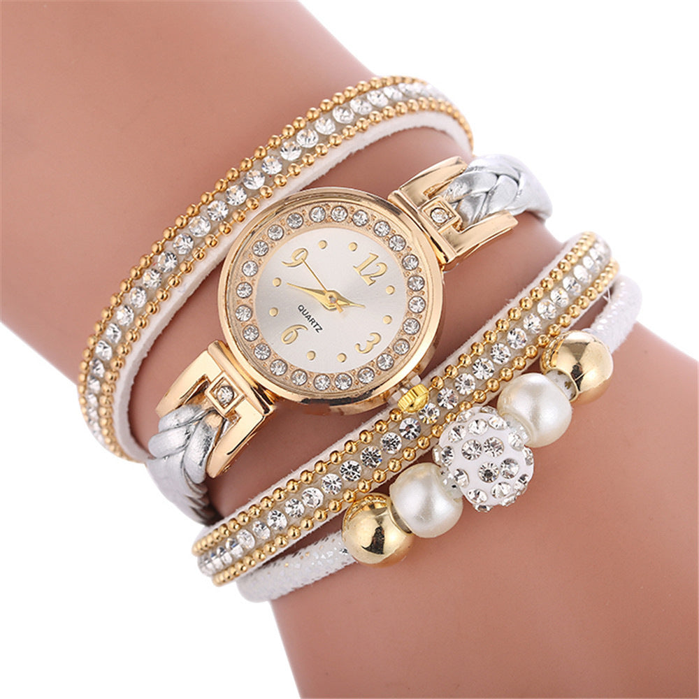 Rhinestone Woven Women's Watch