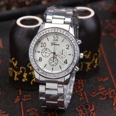 AliExpress Women's Steel Band Rhinestone Watch