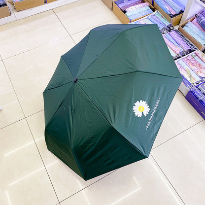 Daisy Pattern Sun Protection Umbrella Automatic Umbrella