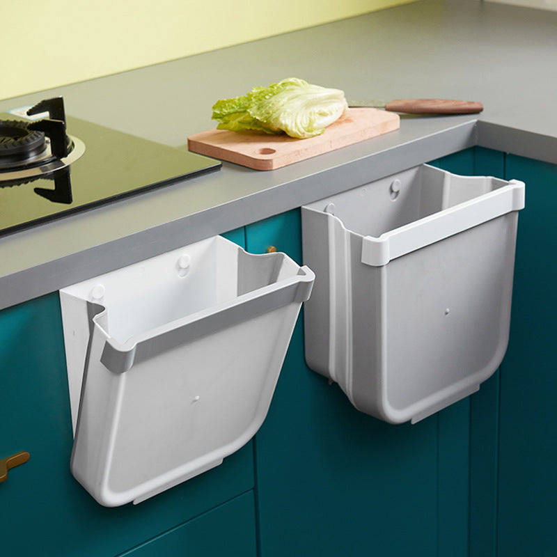 Folding Hanging Kitchen Trash Bin