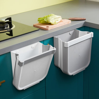 Folding Hanging Kitchen Trash Bin