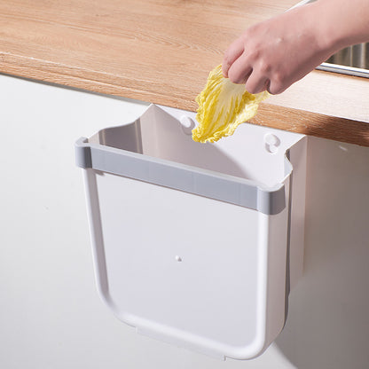 Folding Hanging Kitchen Trash Bin