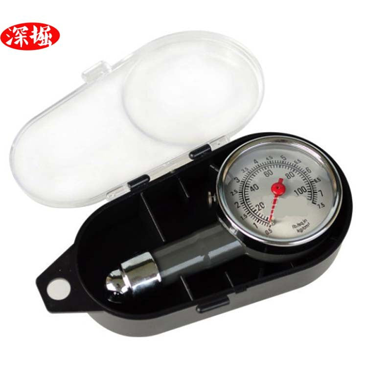 Supply tire pressure gauge monitor