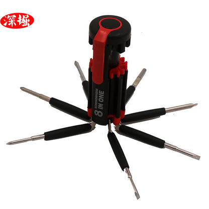 Wholesale 8-in-1 screwdriver with LED light