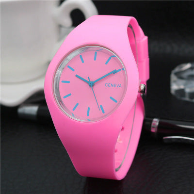 Hot-Selling Silicone Jelly Color Thin Quartz Watch