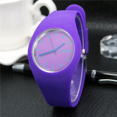 Hot-Selling Silicone Jelly Color Thin Quartz Watch