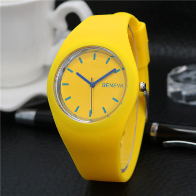 Hot-Selling Silicone Jelly Color Thin Quartz Watch