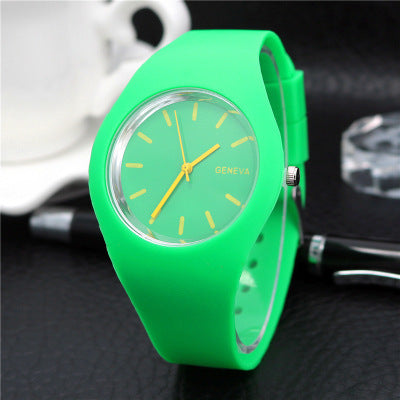 Hot-Selling Silicone Jelly Color Thin Quartz Watch