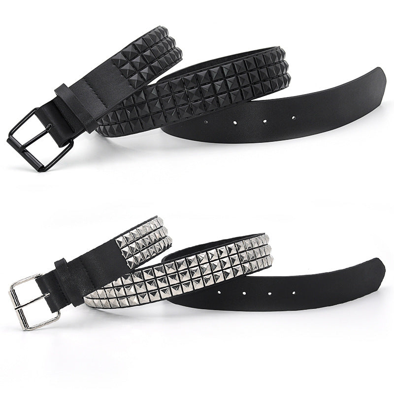 Wholesale of new hollow rivet men's belt