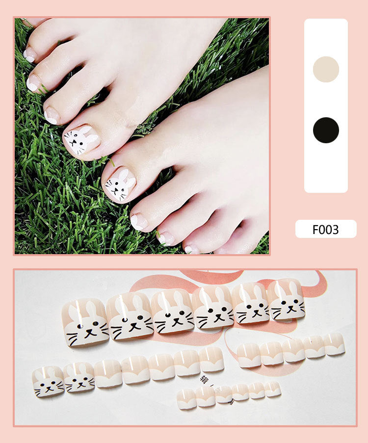 Detachable Fake Toe Nail Patches