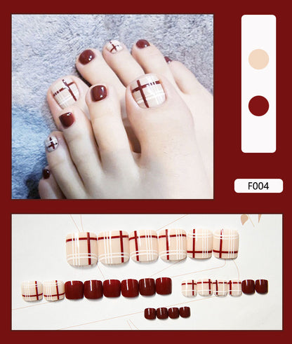 Detachable Fake Toe Nail Patches