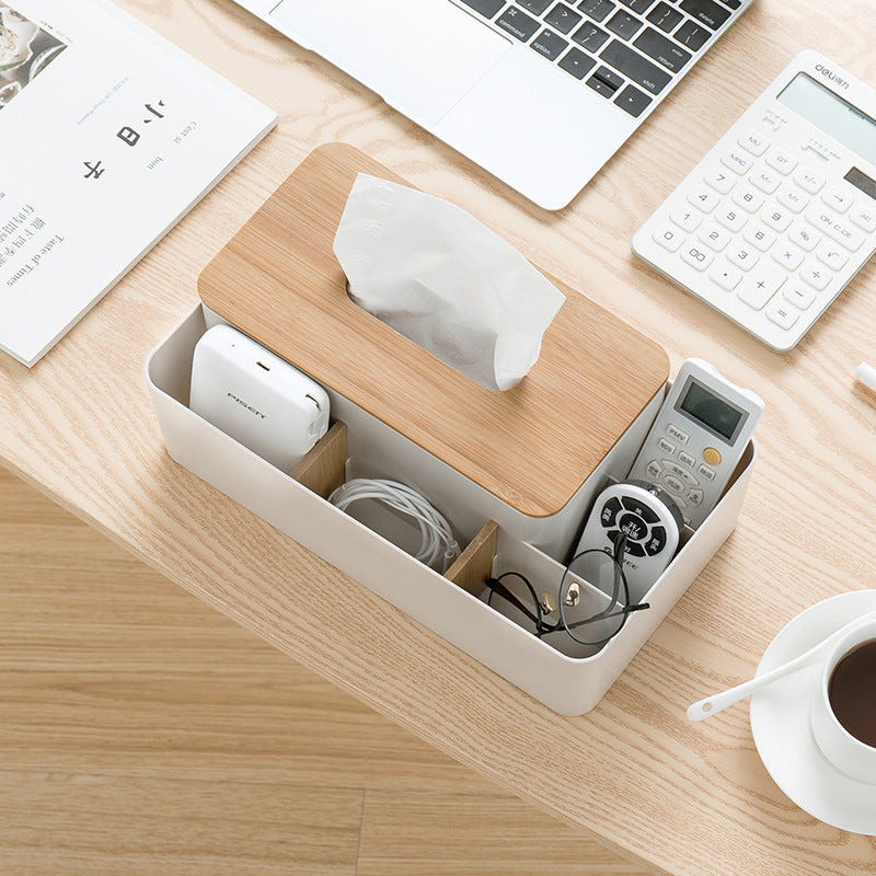 Bamboo Multifunctional Tissue Box