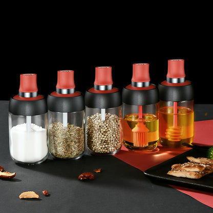 Spoon and Lid Integrated Seal Seasoning Bottle