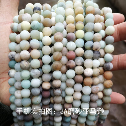 Amazonite loose beads cut face matte beads