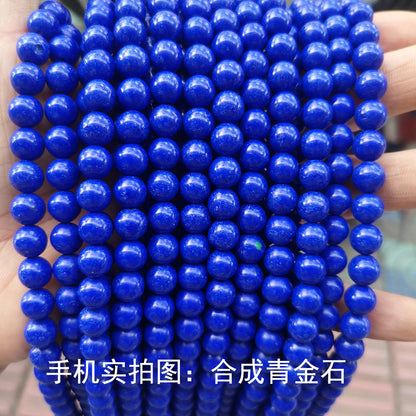 lapis lazuli loose bead jewelry accessories DIY