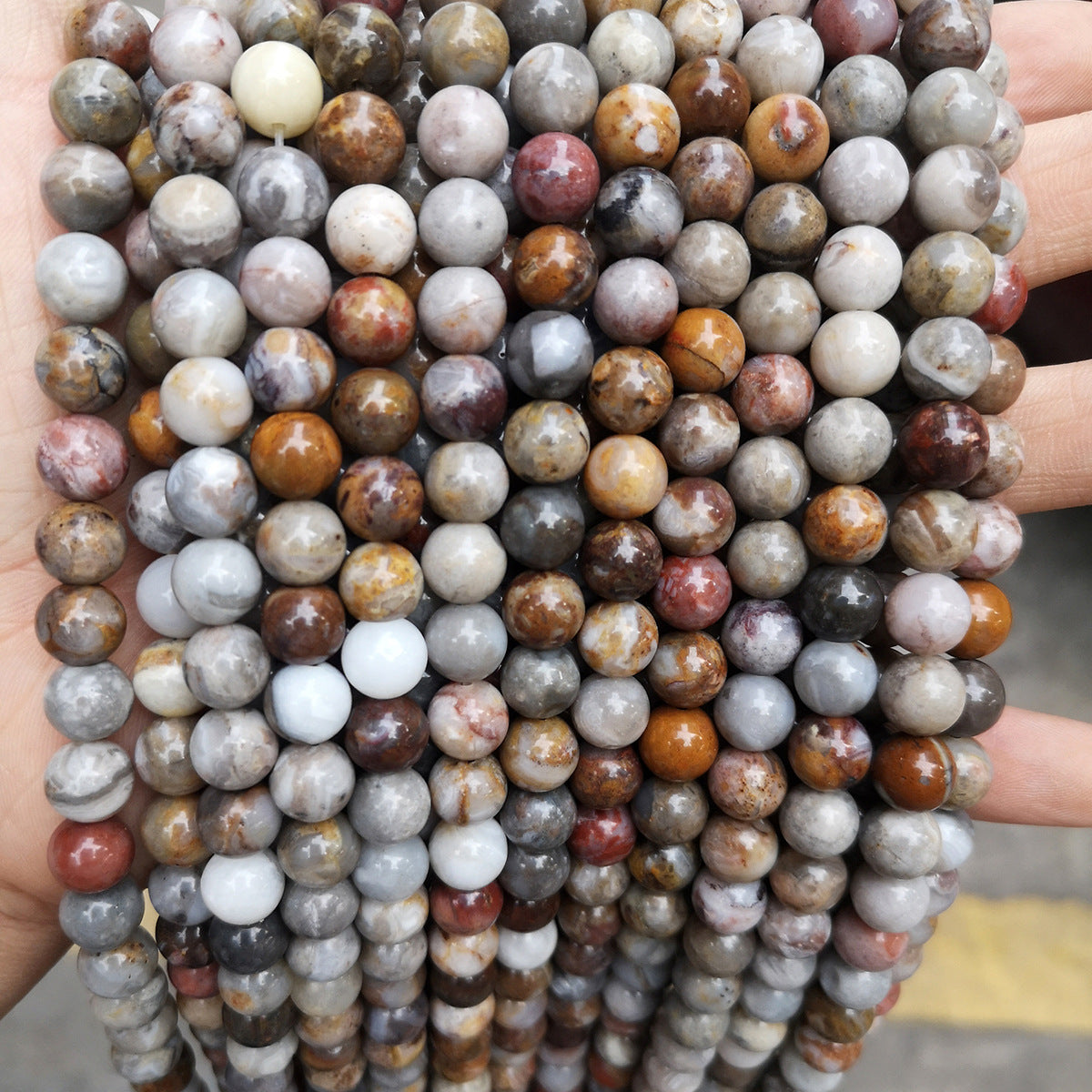 Agate loose beads DIY jewelry accessories beads