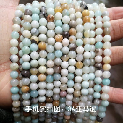 Amazonite loose beads cut face matte beads