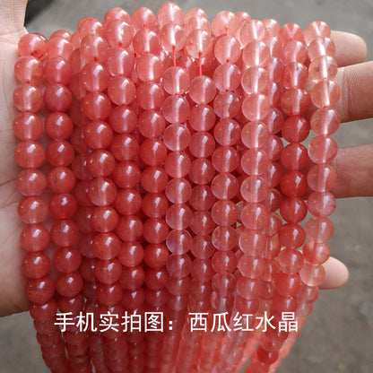 Synthetic watermelon red crystal loose beads