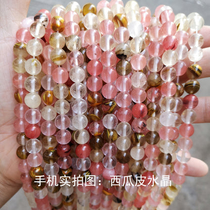 Synthetic watermelon red crystal loose beads