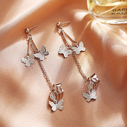 Simple alloy silver metal ear clip