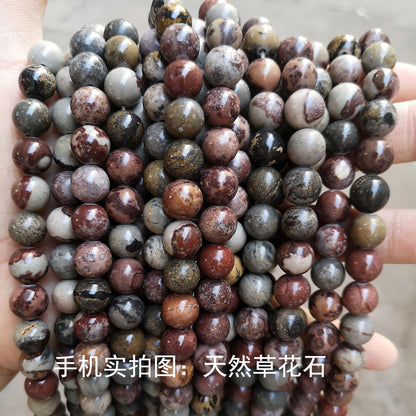 Grass flower stone loose beads