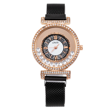 Reloj de lujo para mujer con diamantes incrustados, minimalista y elegante 