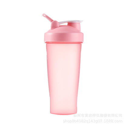 Fitness shaker cup with scale can print LOGO