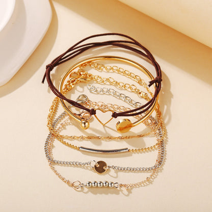 Love Bead Bracelet Set 6 Pieces