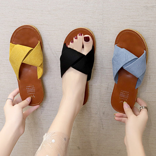 Cool slippers women's outer wear Korean version