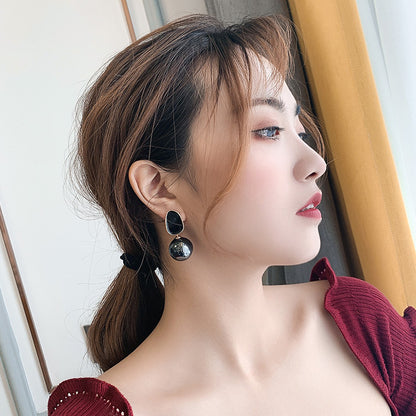 S925 Silver Needle Celebrity Pearl Earrings