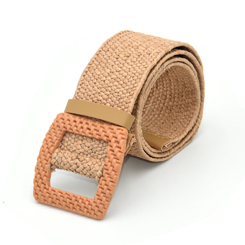 5CM wide wood buckle waist seal versatile