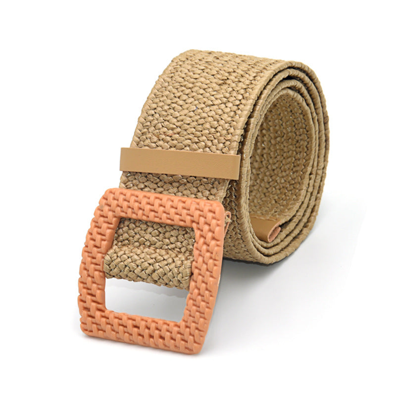 5CM wide wood buckle waist seal versatile