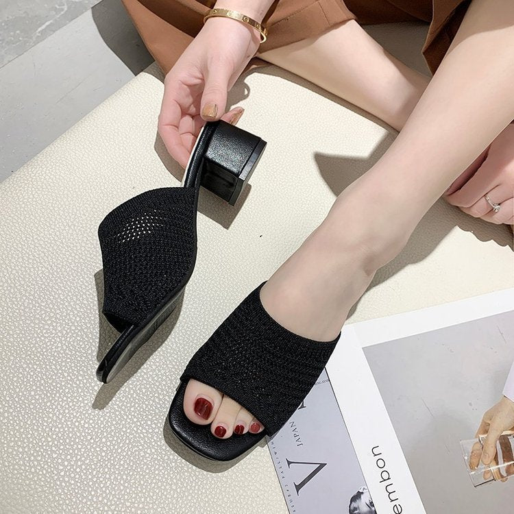 Medium heel cool slippers wholesale