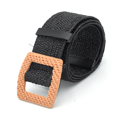 5CM wide wood buckle waist seal versatile