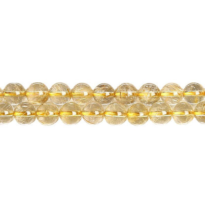 Gold hair crystal loose beads citrine DIY jewelry accessories bracelet beads