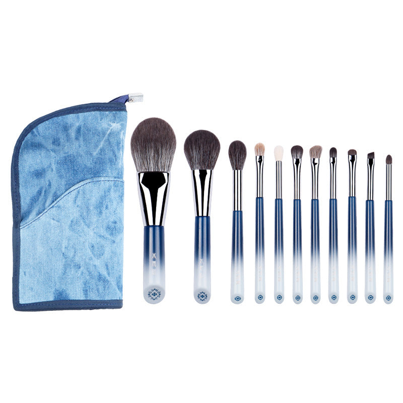 Butterfly Kiss 11-Piece Brush Set Animal Hair