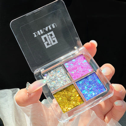 4-Color Glitter Eyeshadow Palette