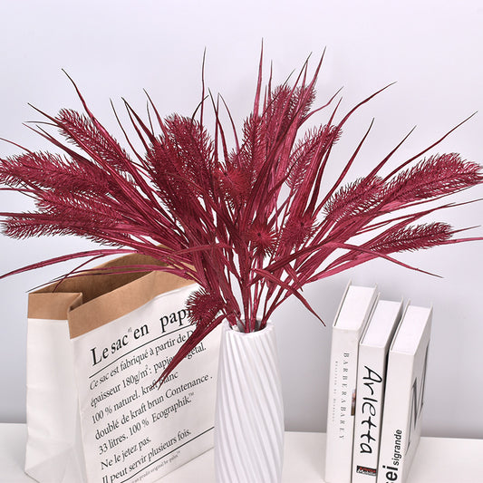 5 artificial reed flowers