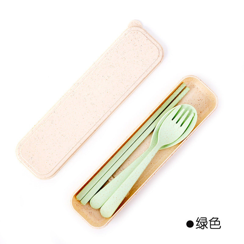 Wheat Flatware 3-Piece Set Travel Portable Flatware