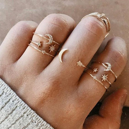 Star Ring Set 7 Pieces