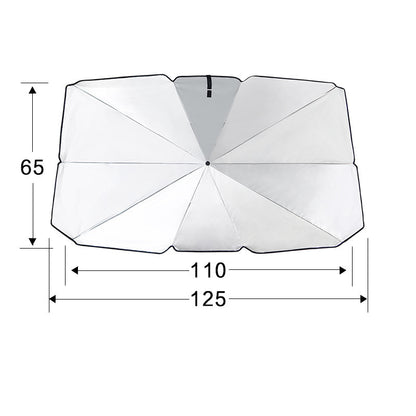 Umbrella-Style Car Sunshade Foldable Heat Insulation