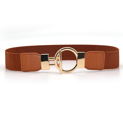 Elastic Wide Belt Women's Ring