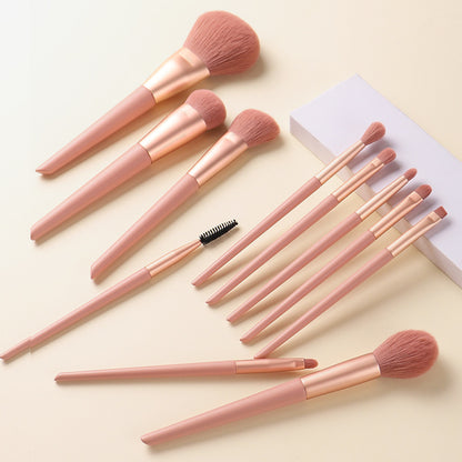 11-Piece Fiber Blush and Contour Brush Set