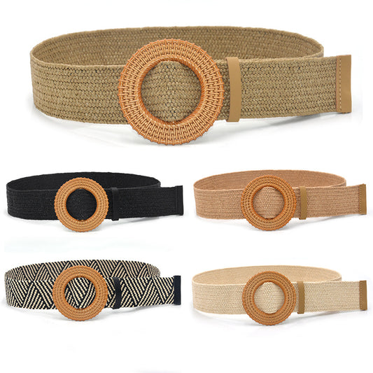 Woven Wide Belt Women's Vintage