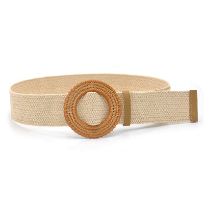 Versatile round buckle belt