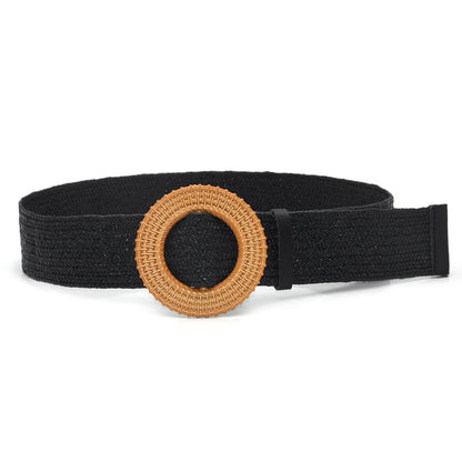 Versatile round buckle belt